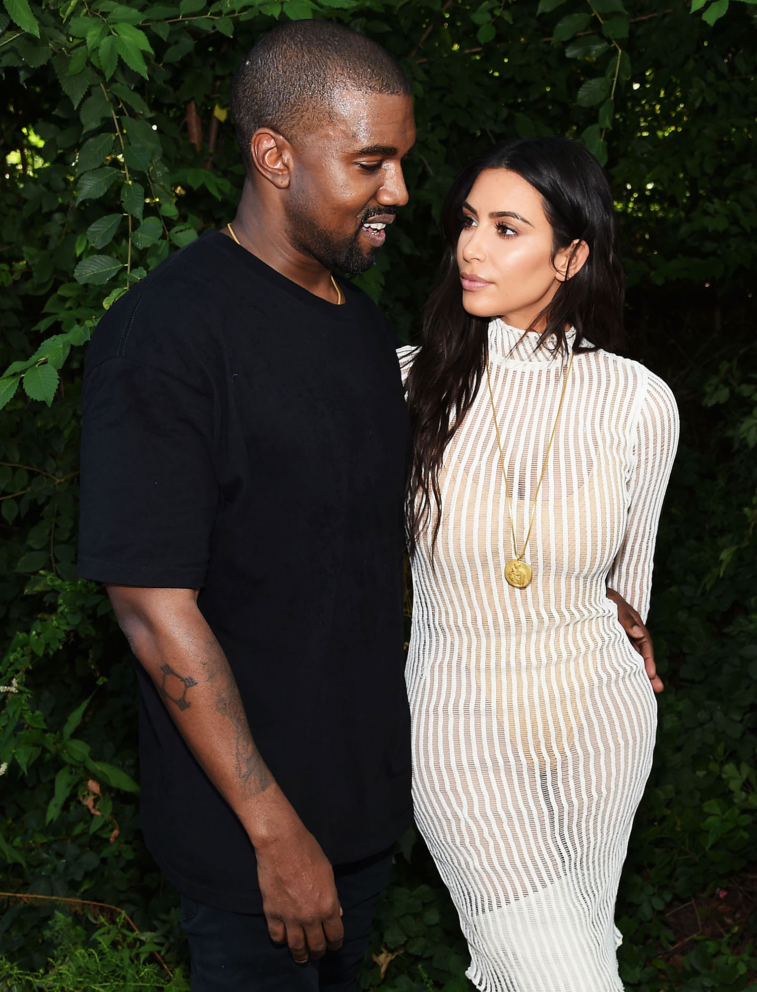 Kanye West and Kim Kardashian West