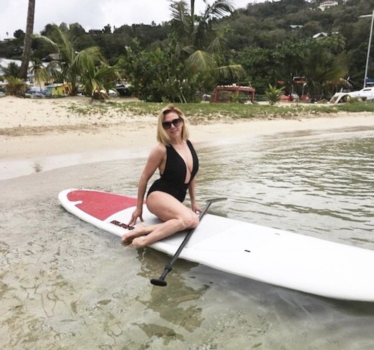 Ramona On A Paddle Board