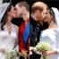 Kate Middleton, Prince William, Prince Harry, Meghan Markle, Royal Wedding Kisses