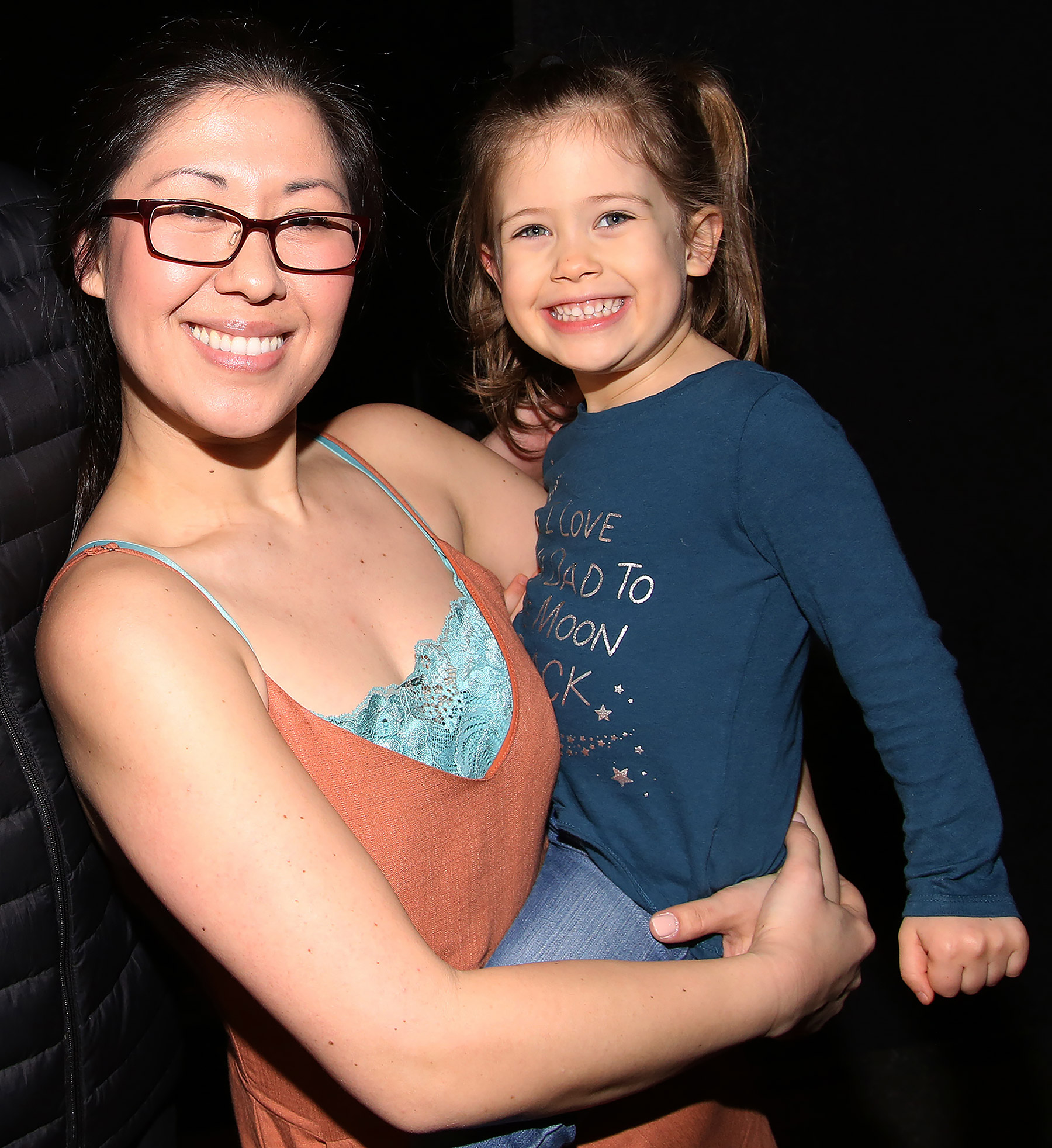 Ruthie Ann Miles and daughter Abigail in February 2017