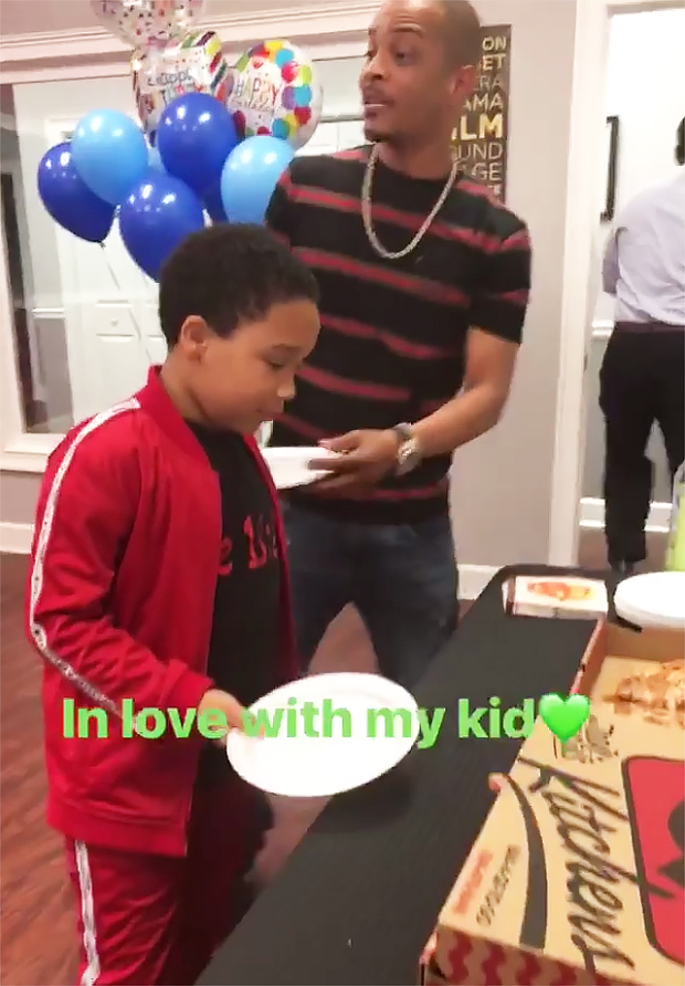 T.I. at Major's Birthday Party