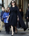 Angelina Jolie visits The Louvre in Paris with her kids