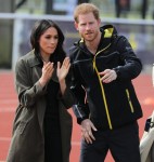 Prince Harry and Meghan Markle attend the UK team trials in Bath