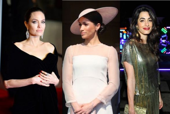 Angelina Jolie Meghan Markle Amal Clooney